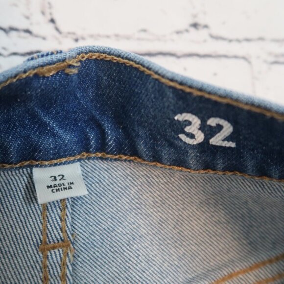 J Crew 90s Classic Straight Fit Denim Jeans in Hanger‎ Wash Size 32x28, BK659 - Picture 2 of 14